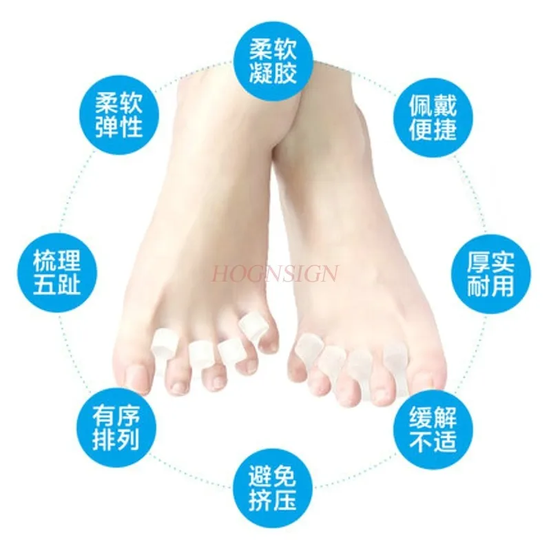 Valgus Orthosis Gel Toe Separator Siang dan Malam Hari dengan Dewasa Toe Bigfoot Tulang