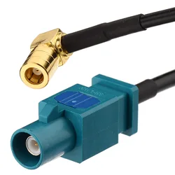 Eightwood Fakra Z Male to SMB Female 15cm Vehicle Car Truck SUV Satellite Radio Antenna Adapter Converter Cable for Sirius XM