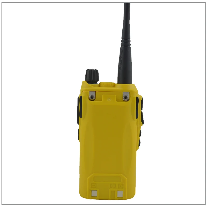 Baofeng-walkie-talkie portátil, Radio UV-82 de Color amarillo de doble banda, VHF/ UHF, transceptor de Radio Ham, Baofeng UV82 w, auricular gratis