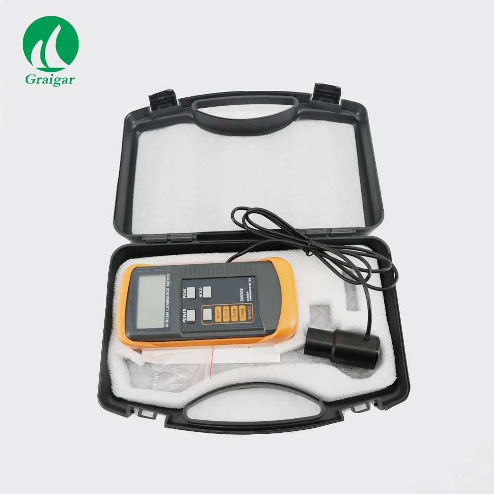 Digital SM208 Brightness Meter Measuring Range 0.01-39990cd/m2