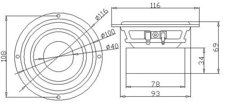 2 adet/grup Sounderlink ses Labs en son 4 inç tam kapsamlı monitör hoparlör tweeter woofer alüminyum mermi hea 2 katmanlı kapton koni