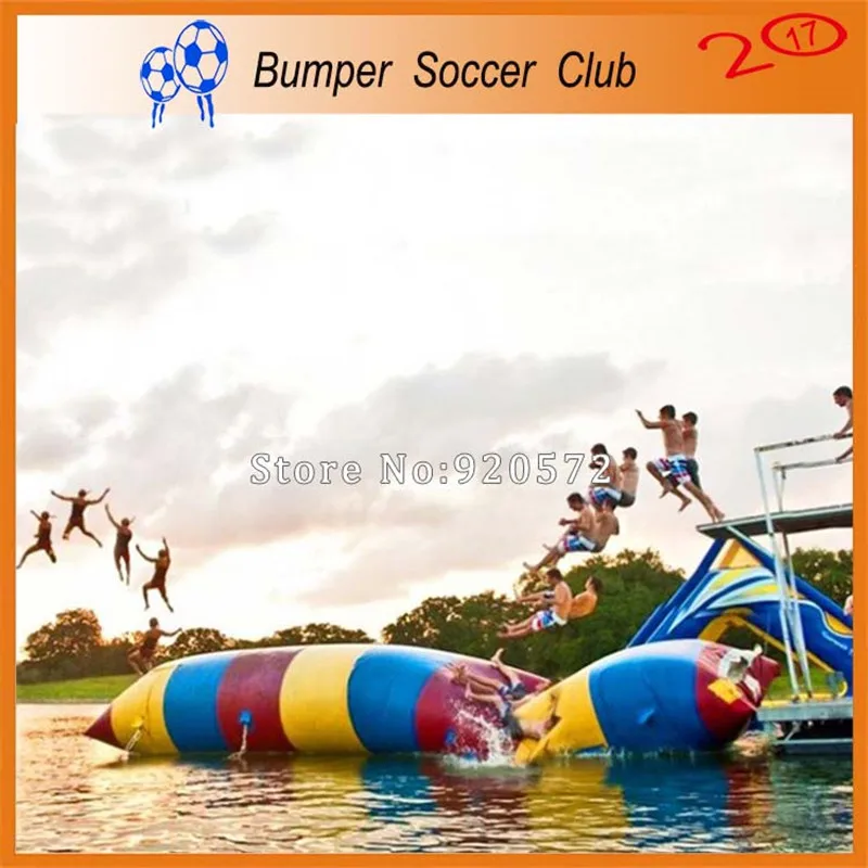 Free Shipping ! Free Pump ! 7x3m Water Inflatable Game Inflatable Water Blob,Aqua Blob Jump ,Water Catapult Blob For Sale