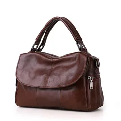 Nesitu High Quality Promotion New Red Black Grey Brown Genuine Leather Small Women Handbags Tote Shoulder Messenger Bag M8916