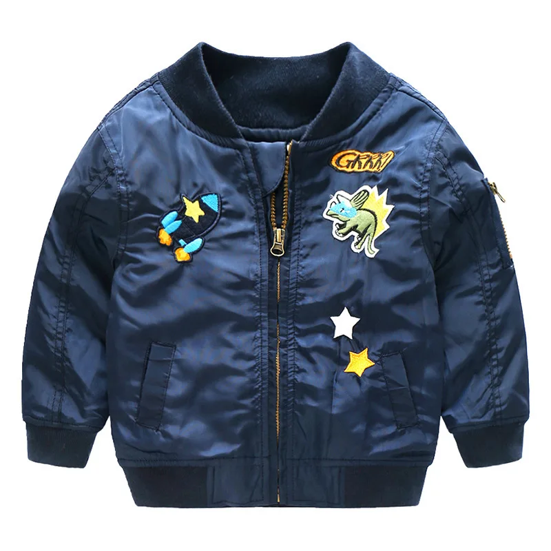 

New Boys Jacket Autumn Winter Kids Bomber Jacket For Boys Outerwear Tops Clothing Handsome Boys Warm Coat Jacket