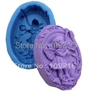 1pcs The Butterfly Angel(R0561) Silicone Handmade Soap Mold Crafts DIY Mold