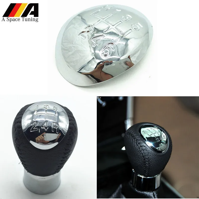 Chrome Car Styling Gear Stick Shift Knob Cap Emblem Badge Cover For Mazda 3 5 6 XEDOS CA Premacy 323 626 GE Premacy CP MPV LW