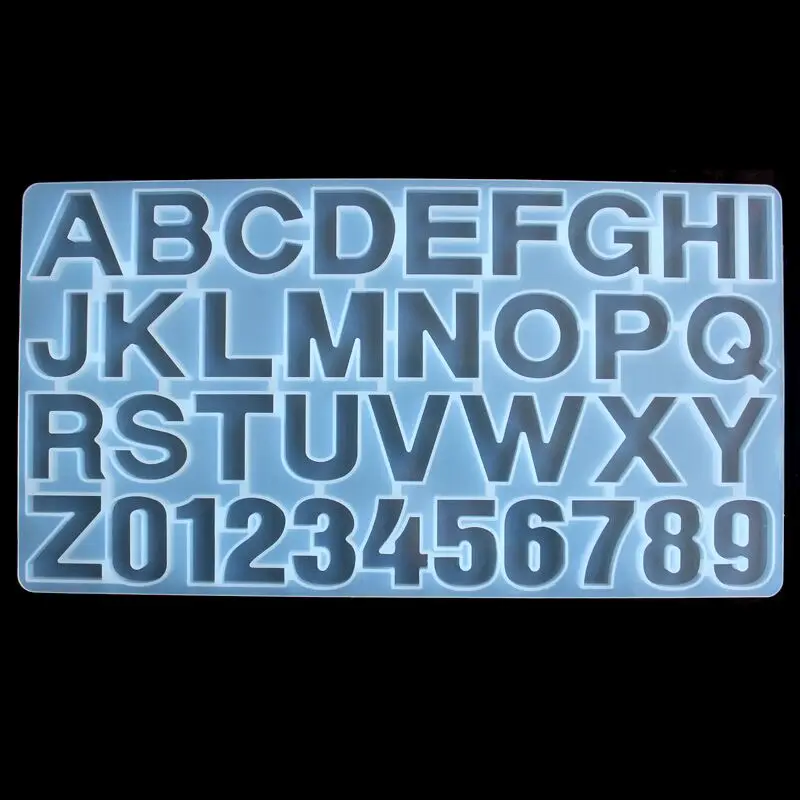 

UV Resin Jewelry Liquid Silicone Mold English alphabet And Number Molds For DIY Intersperse Decorate Making Jewelry