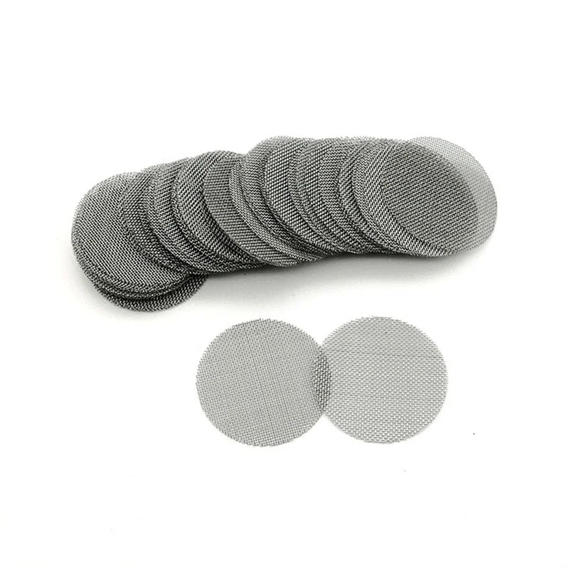 100Pcs Multifunctional Hookah Water Pipe Stainless Steel Tobacco Smoking Accessorie Metal Filters Smoke Pipe Screen Gauze view 2