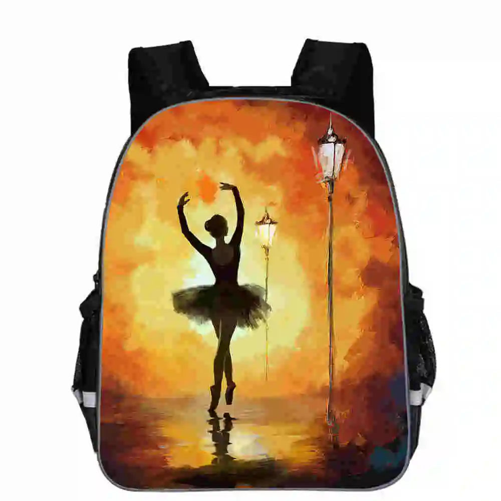 Bellet Backpack Dancer For Teenagers Boys Girls Toddler Animal Kid School Book Bags Men Women Mochila Bolsa