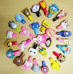 1Pcs Cute Lovely Cartoon Animal Earphone Wrap Cord Cable Holder Winder Organizer