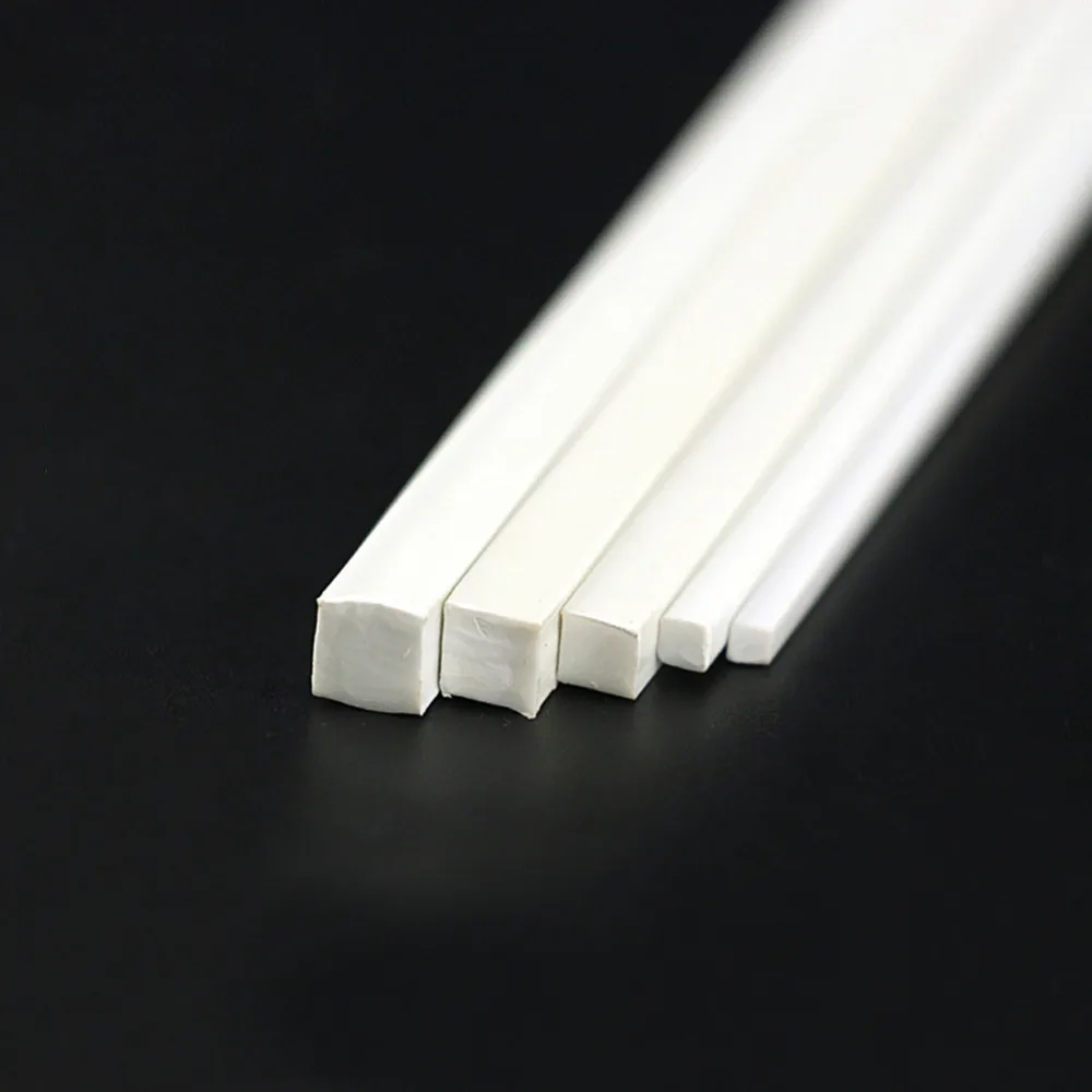 40pcs Styrene ABS Square Rods Solid 500mm ABS01 Model Architecture Material