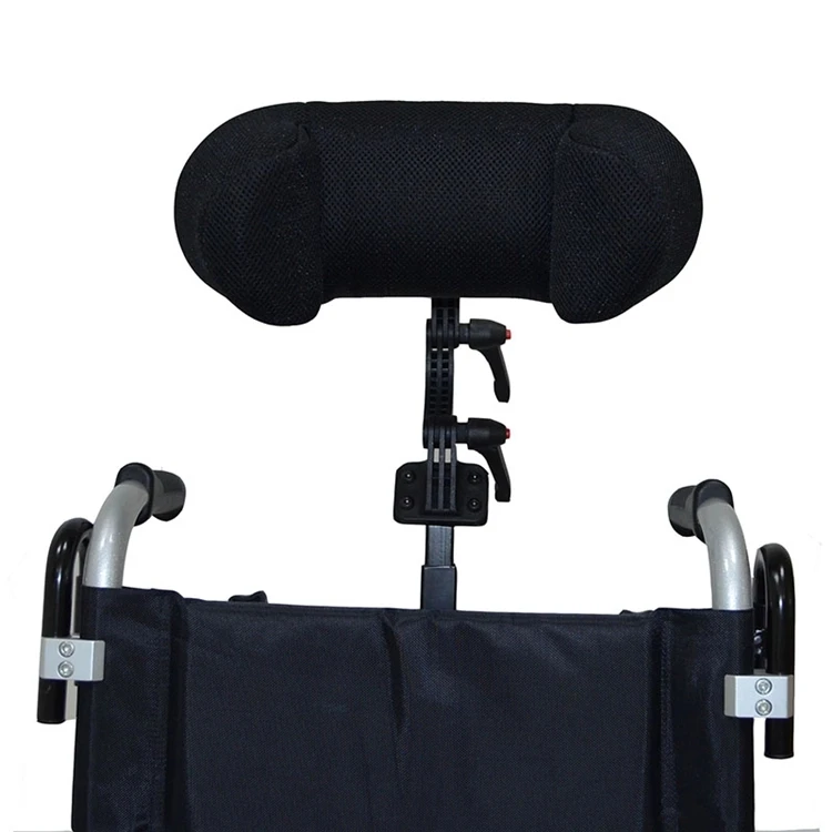 Lightweight Comfortable Height Adjustable Wheelchair Aluminum Electric Wheelchair Headrest pillow