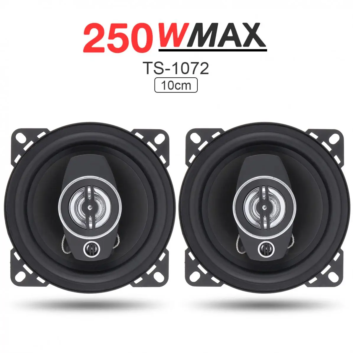 2Pcs 4 Inch 250W Auto Speaker Car Coaxial Audio Music Stereo Full Range Frequency Hifi Speakers Non-destructive Installation