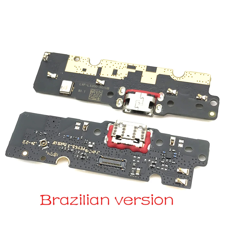 50Pcs/Lot， For Motorola Moto E5 Plus Dock Connector Micro USB Charger Charging Port Flex Cable Microphone Board