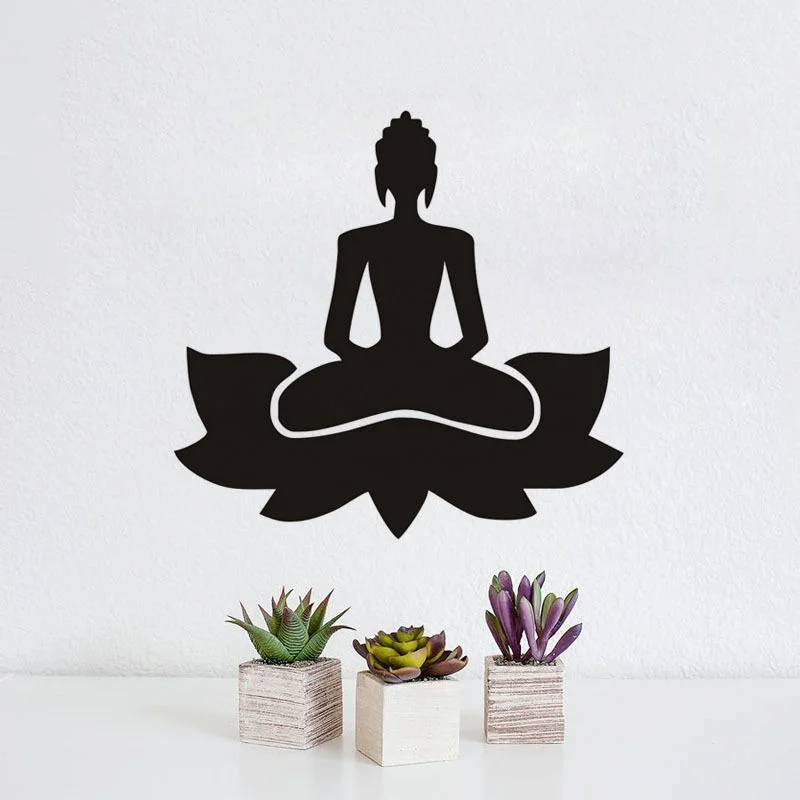 Meditate Yoga Lotus Pose Vinyl Wall Decal GYM Decor Indian Yoga Wall Sticker Home Decoration For Yoga Enthusiasts Bedroom Decor