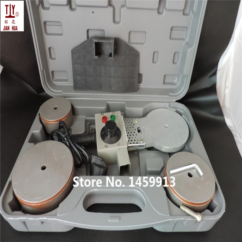 

Free shipping DN75-110mm plastic pipe welder Temperature controled PPR Welding Machine AC 220V 1200W with thick plastic box