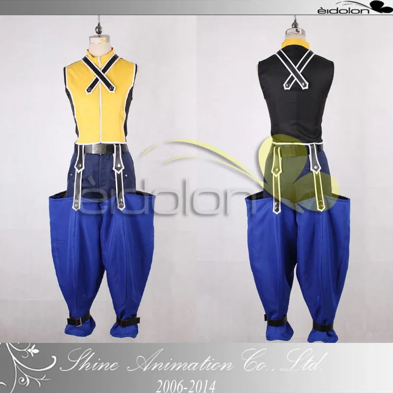 Anime Kingdom Hearts Cosplay - Kingdom Hearts 2  Riku cosplay costume with gloves 11