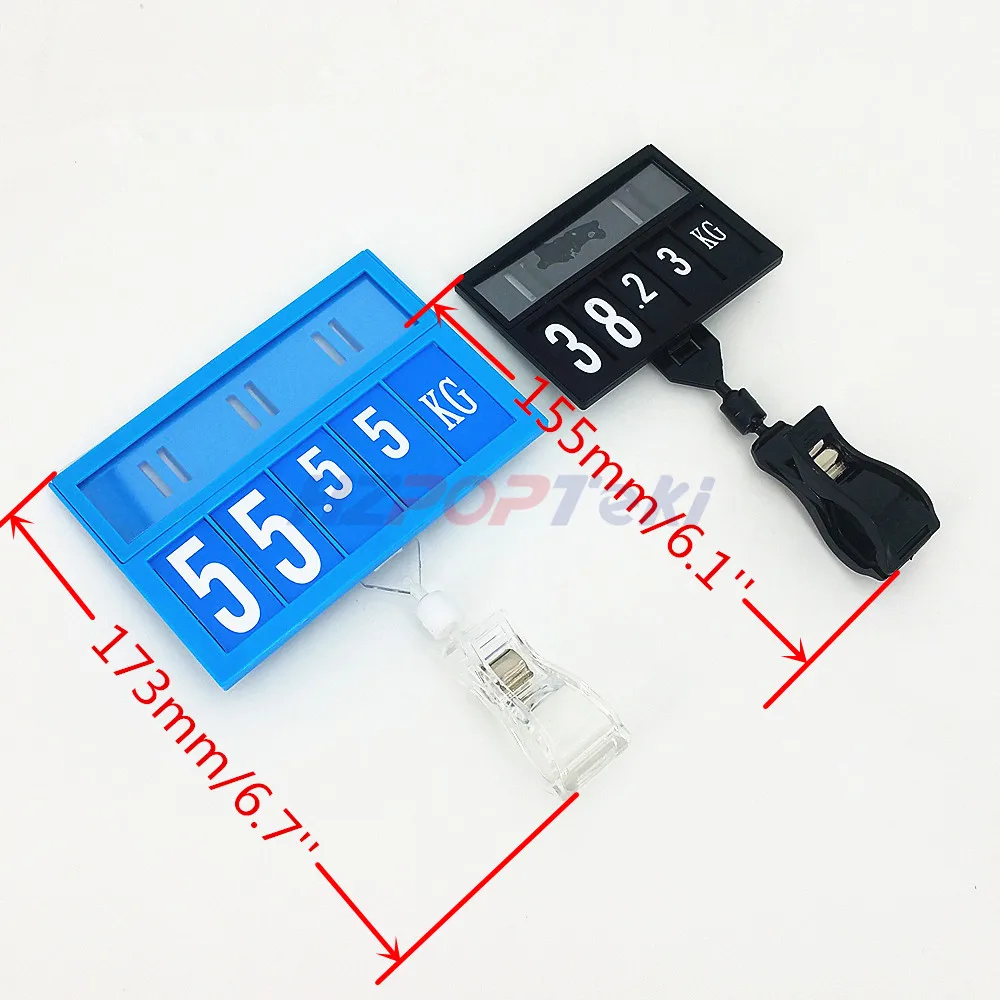 20sets POP Promotion Price Number Sign Display Posted Label Card Plastic Holder Frame Replaceable Supermarket