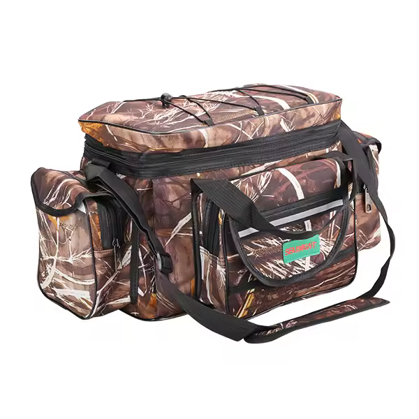 Large Fishing Bag Multifunction Outdoor Sport Fishing Bag Backpack 50cm*27cm Camouflage Khaki Big Fishing Tackle
