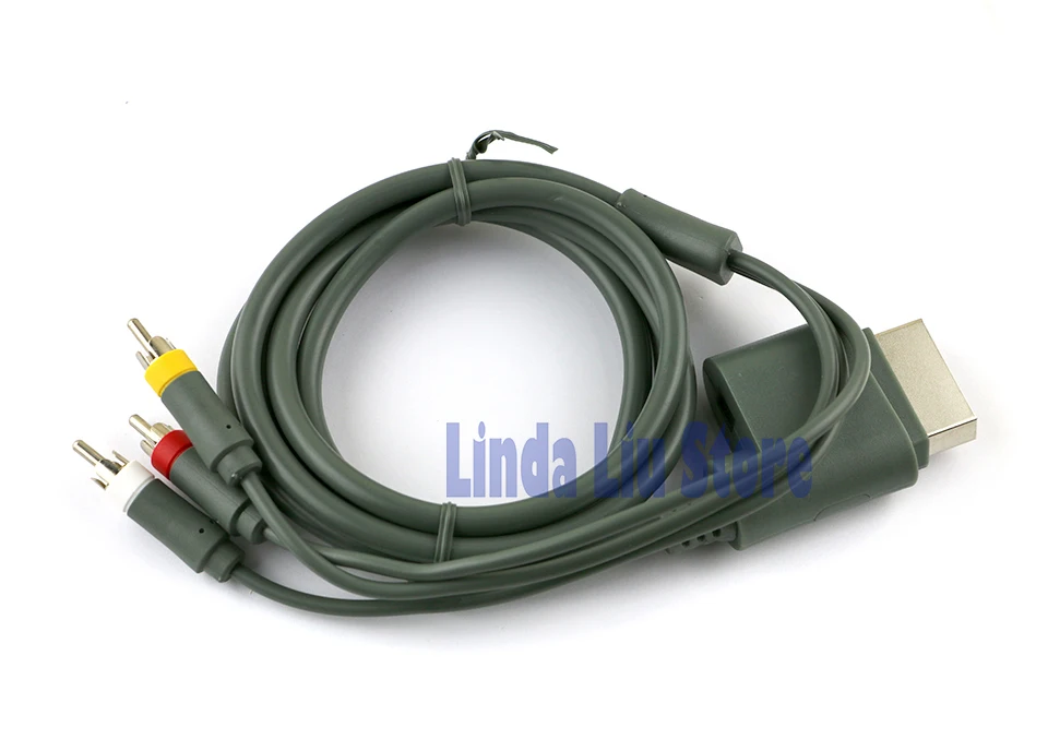 ChengChengDianWan For xbox360 xbox 360 Gold Plated Composite AV Cable Definition 3 RCA HD TV Audio video cord optical Cable
