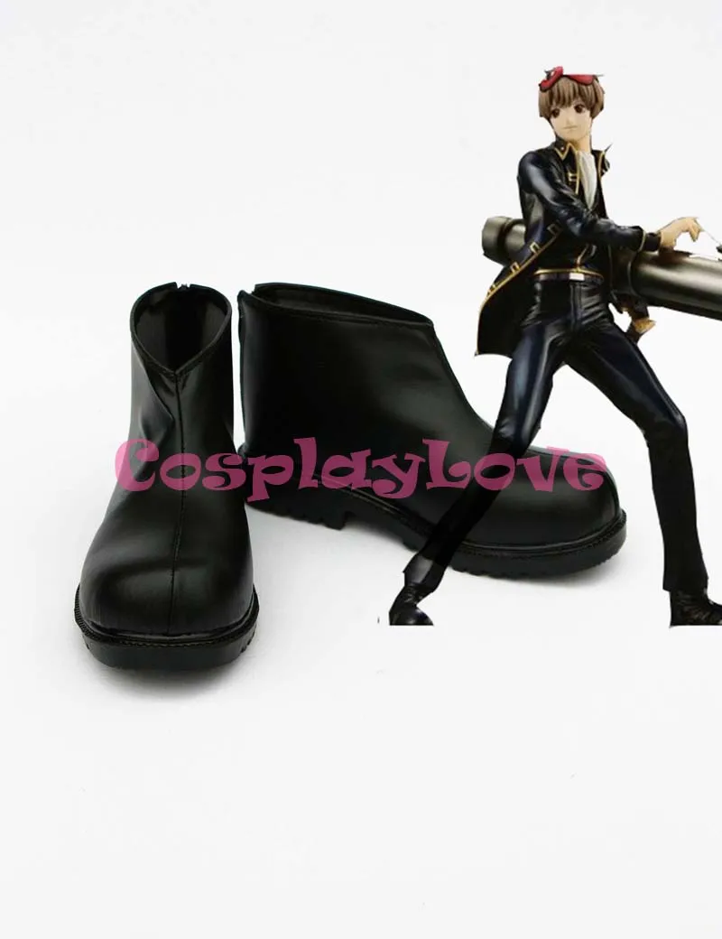 

GINTAMA Okita Sougo Cosplay Shoes Boots Hand Made For Halloween Christmas Festival CosplayLove