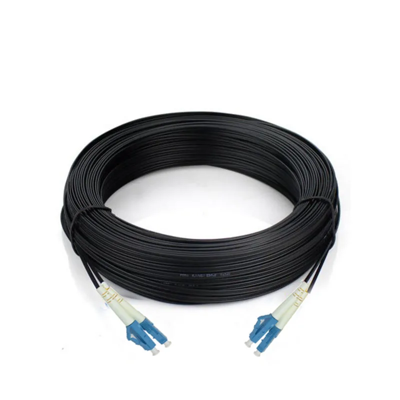 ZHWCOMM 500M Outdoor Fiber Optic LC UPC Duplex Cable Patch Cord FTTH LC to LC Fiber optic patch cord/fiber optic jumper Cable