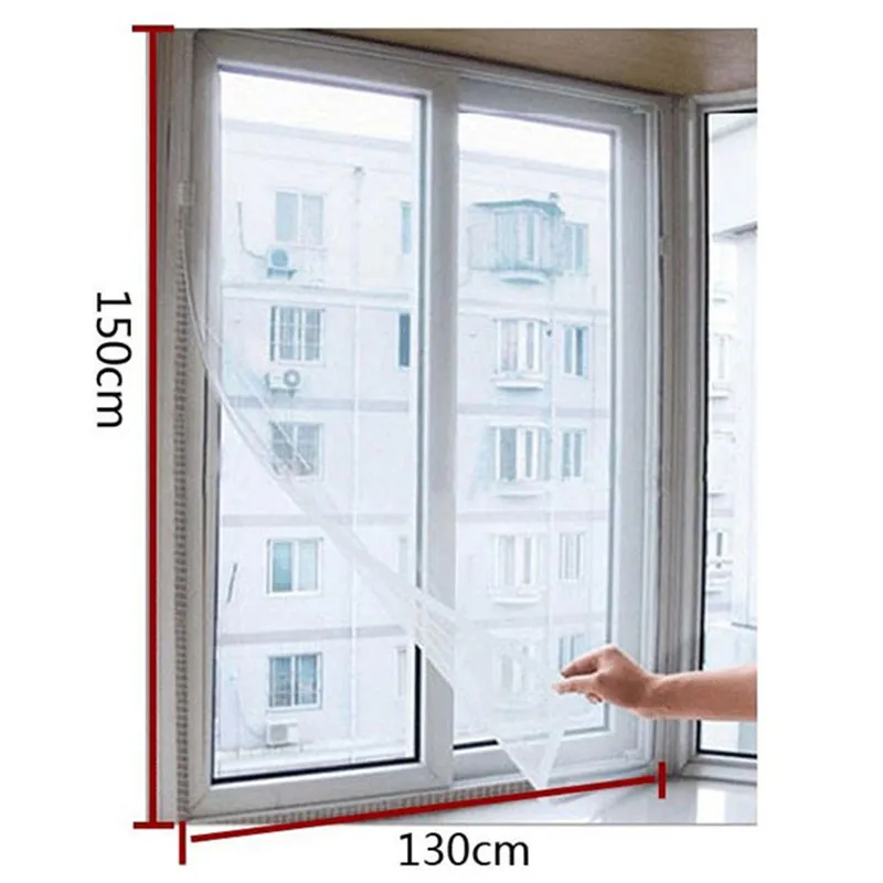 Bedroom Window Mosquito Nets Insect Fly Screen Curtain Indoor Anti Mosquito Fly Bug Mesh Mosquito Nets Insect Screen