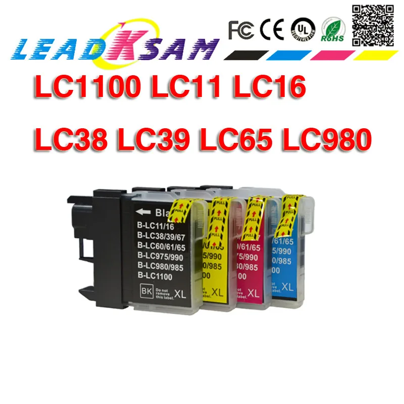 Ink Cartridges Compatible for Brother LC1100 LC11 LC16 LC38 LC39 LC65 LC980 DCP 385C DCP-390CN DCP-395CN DCP-535CN DCP-585CW