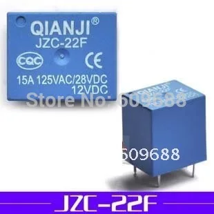 

PCB RELAY JZC-22F DC12V,silver contact