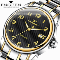 Men's Mechanical Watch 2023 Fashion Luxury Business Man Wristwatch Male Clock Self Winding Automatic Tourbillon Watches for Men