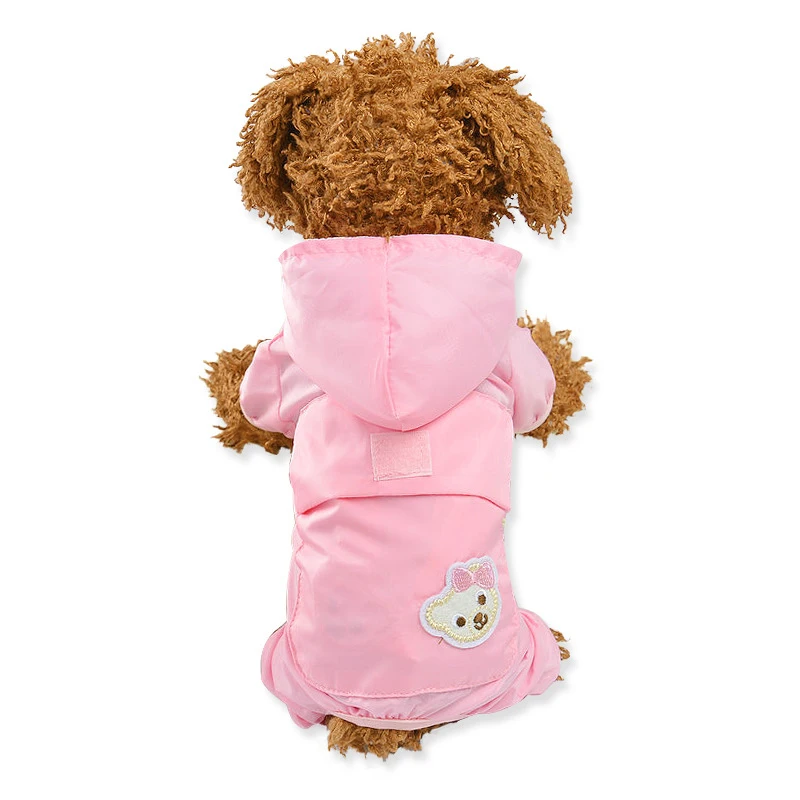 XS-XXL Pet Rain Coat Outdoor Hooded Raincoat For Small Large Dogs Jumpsuit Pets Waterproof Overalls Puppy Dog Jacket Dog Clothes