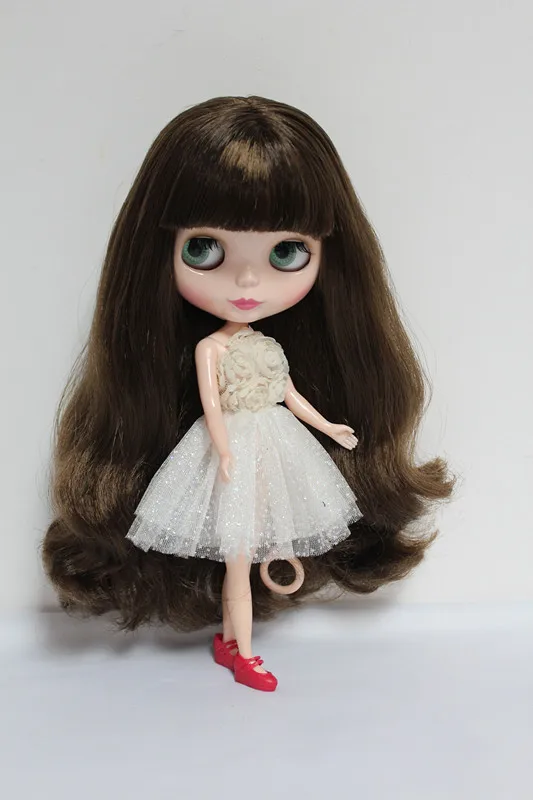 

Free Shipping big discount RBL-45DIY Nude Blyth doll birthday gift for girl 4 colour big eyes dolls with beautiful Hair cute toy