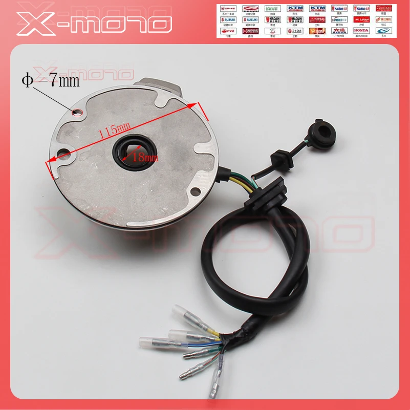 Mangeto Stater flywheel motor LIFAN LF125cc Horizontal Kick Start Engine Magneto Coil Stator Kit for Pit Dirt Bike