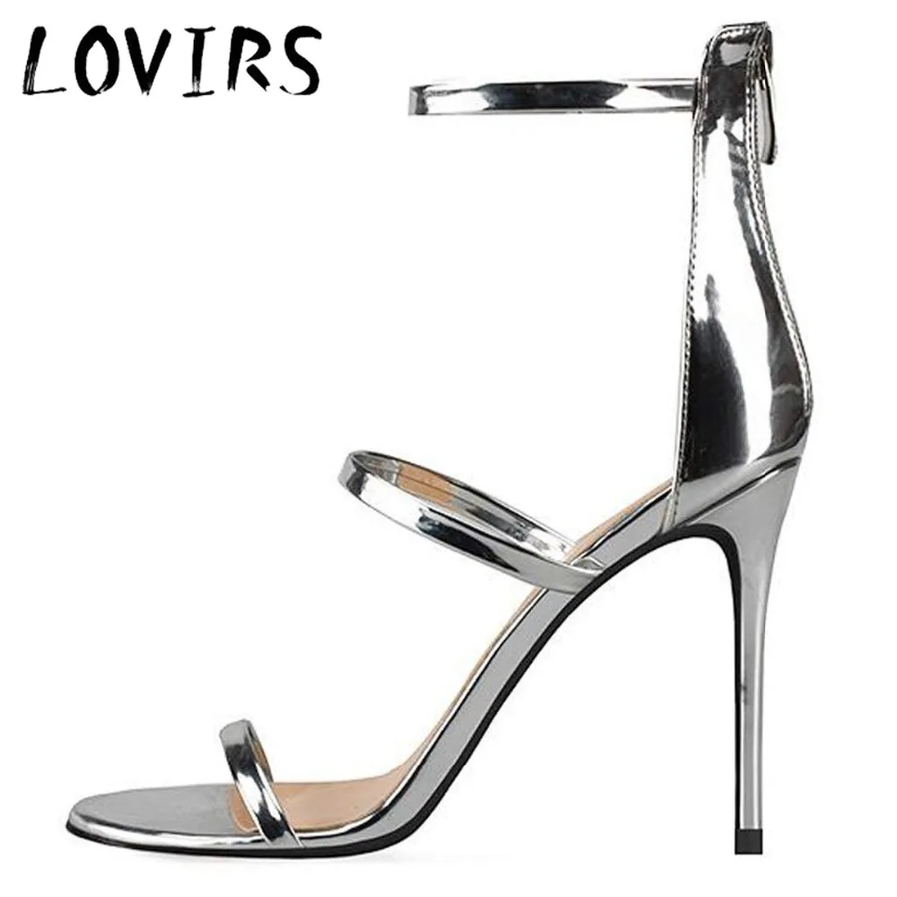 

LOVIRS Womens Concise Open Toe Ankle Strap High and Stiletto Cover Heel Sandals for Wedding Dress Party Mature Lace Up Shoes