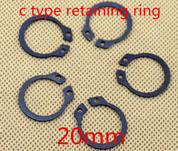 

100pcs/lot m20 20mm C type snap ring ,C type retaining clip ring washer alloy steel