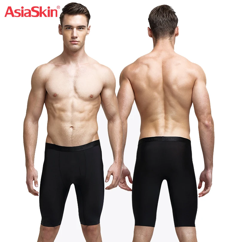 Ultra-thin Ice Silk Boxer Men Underwear Seamless Long Boxer Sexy Mens Underwears Breathable Soft Underwear for Men Boxershorts