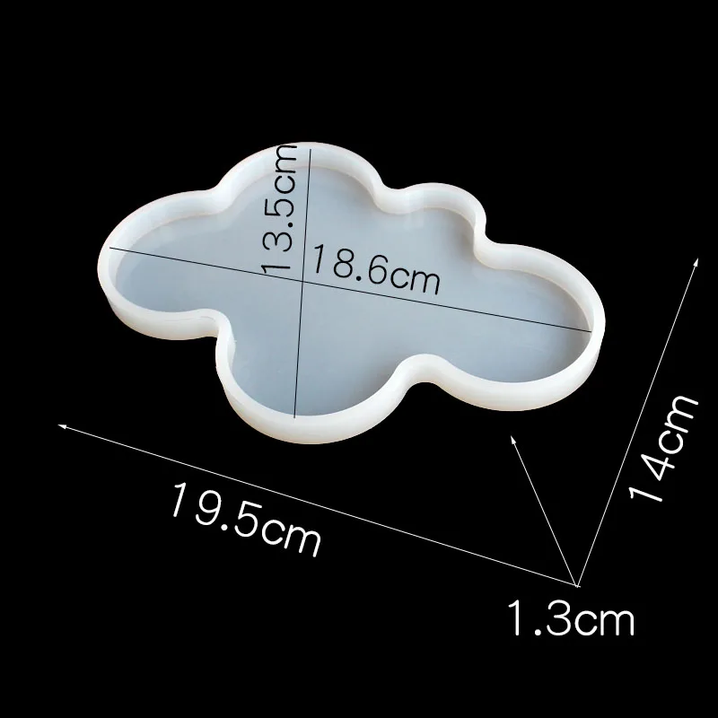 1 Piece Silicone Mold DIY Handmade Epoxy Resin Decoration Jewelry Making Cloud Shape S/L epoxy resin molds for jewelry