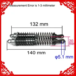 Ammortizzatore ammortizzatore in alluminio regolabile da 140mm per auto Rc 1/8 Buggy Truck parti Hop-Up aggiornate Hsp Hpi Losi Axial