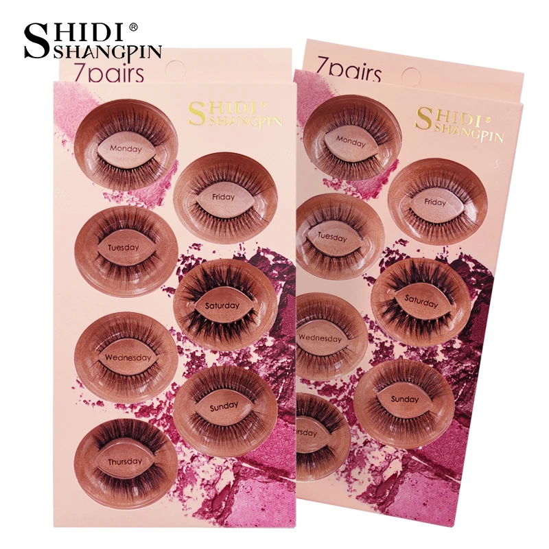 SHIDISHANGPIN 5/7 pairs False Eyelashes Long Mink Eyelashes Wispy Lashes Makeup Natural Lashes Fake Eyelash cilios maquiagem