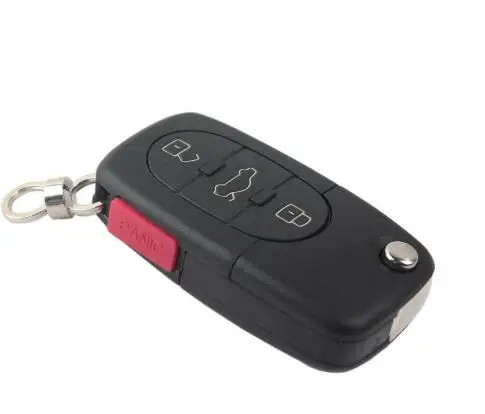 

3+1 Button Blank Round Head Folding Flip Remote Key Shell for VW Bora Golf Polo Passat CR2032 Type