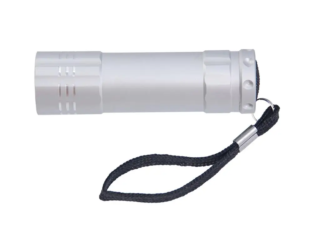 LED Torch,Potable Super Bright 9 Bulb Flashlight with Strap,Promotion Gift Cheap Giveaway