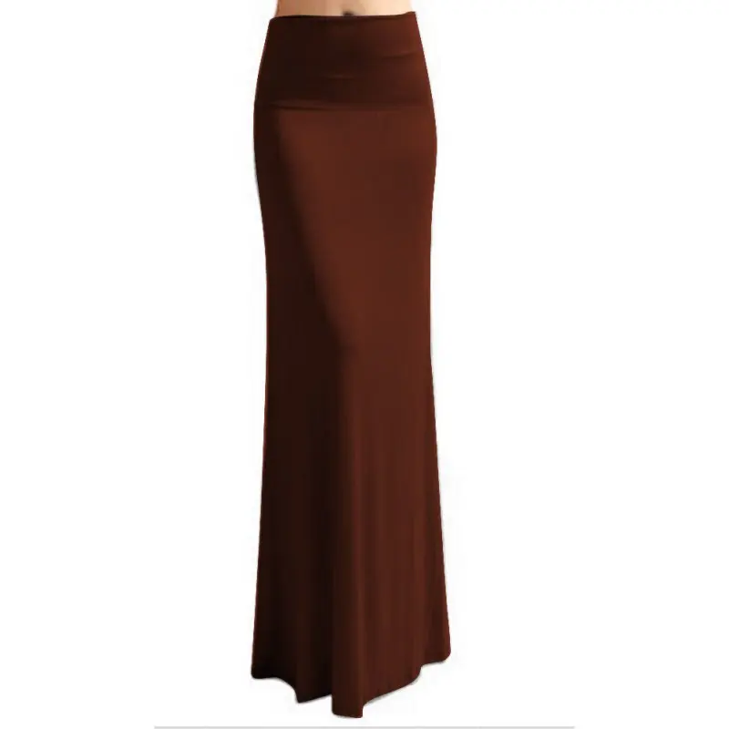 Bohemian Style Autumn Casual Pencil Maxi Skirt Women Bandage Pleated Winter Long Cotton Skirts J2