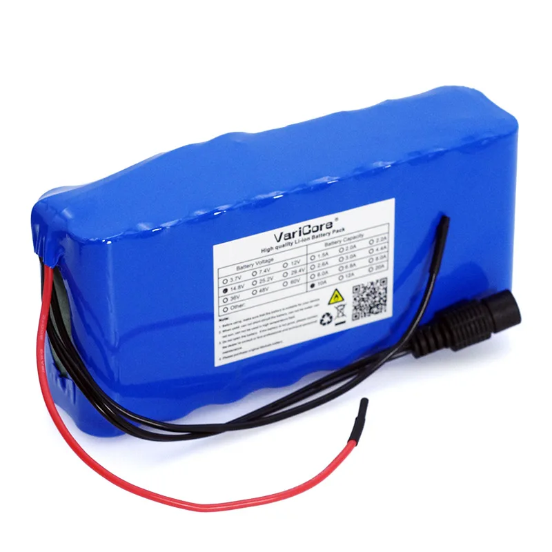 VariCore-Paquete de batería li-iom 14,8 V 10Ah 18650, calentador de lámpara de pesca nocturna, batería de amplificador de lámpara de minero con 16,8 V BMS