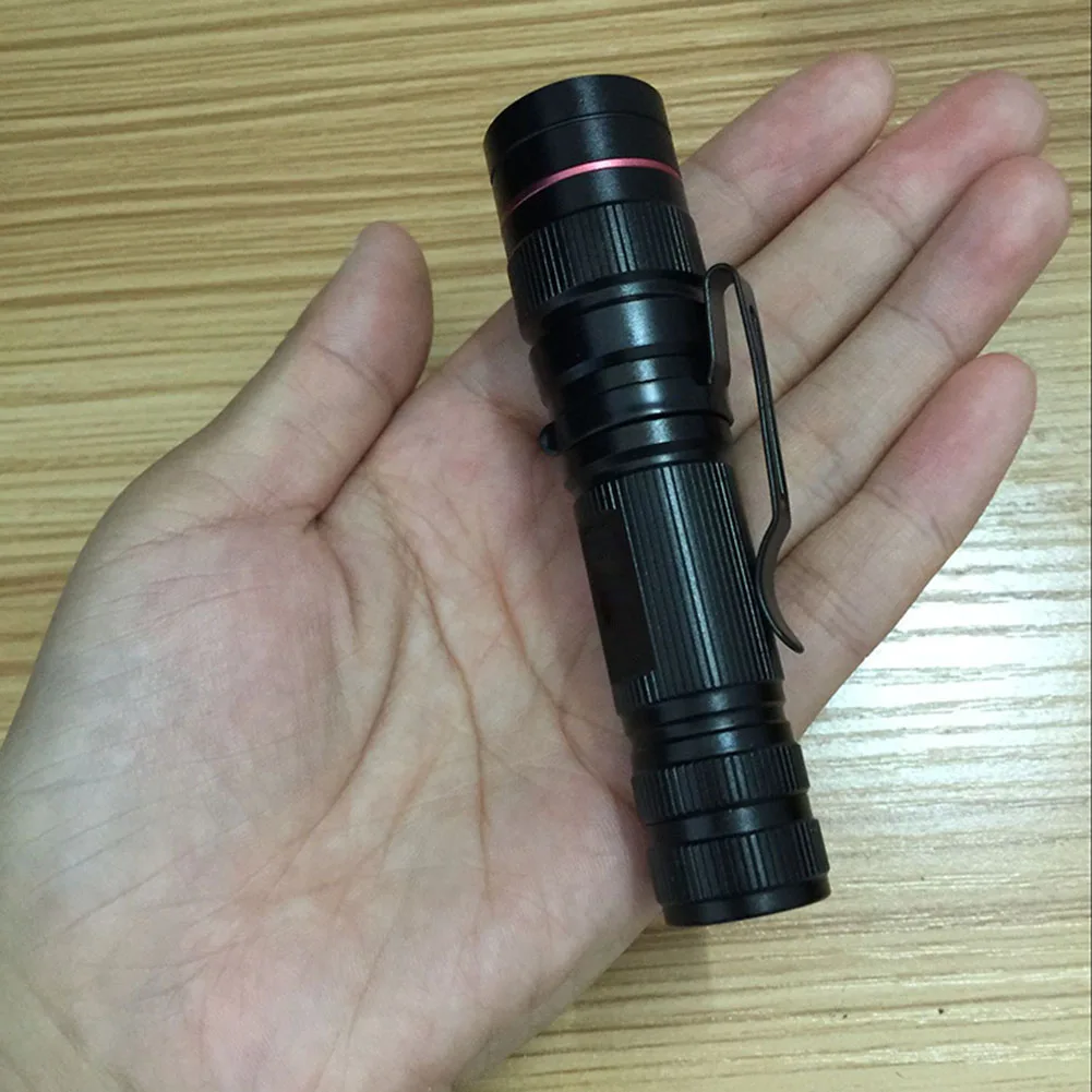 Mini Flashlight zoomable 1000lm focus Tactical AA 14500 battery small pocket Flash light Torch Lamp high powerful flash torches