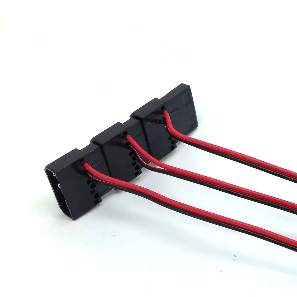 NEW 4 PIN Molex to 2 pin Welding cord DC Power cable 12V/3A for LED SMD PC box  pc