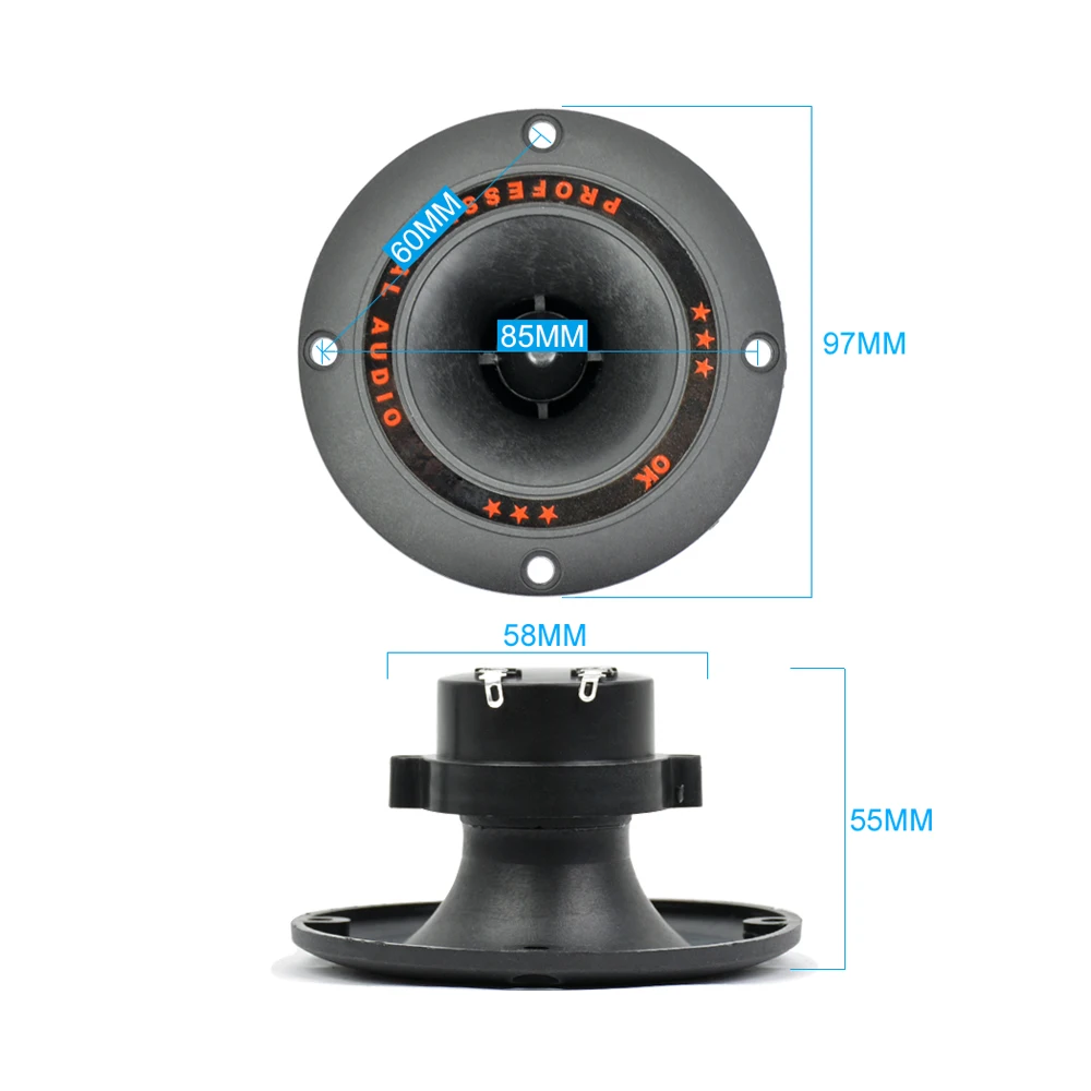 Aiyima 2 pçs 4 Polegada alto-falantes portáteis de áudio 50w bobina tweeters alto-falante diy para alto-falante de cinema em casa