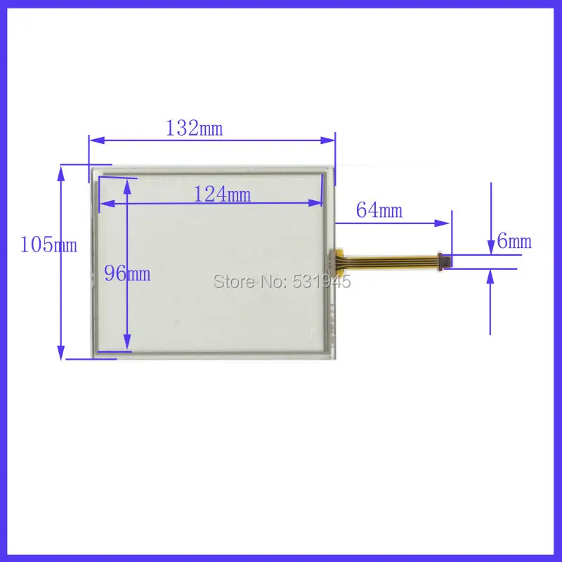 

ZhiYuSun 132mm*105mm TP405 132*105 GPS navigation 5.8 -inch resistive touchscreen display on the outside flat screen handwriting