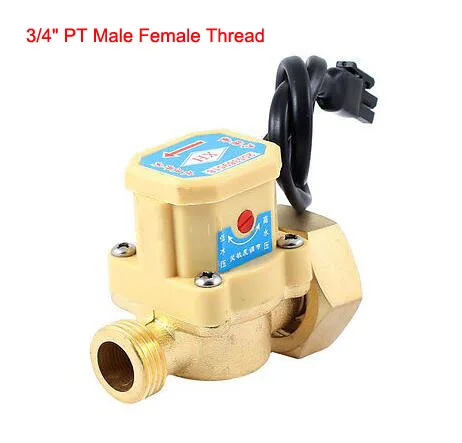 

3/4" PT Male To 3/4" PT Female Thread 90W/120W/260W/350W/850W Pump Flow Sensor Liquid Switch for Water Heater