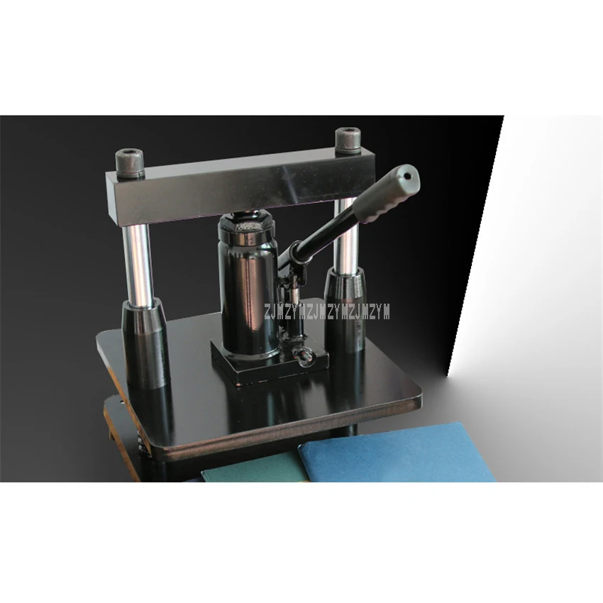 Hydraulic Pressure Hand Operate Desktop Small Manual Die Cutting Machine Leather Indentation Mold Punching Press Cutting Machine