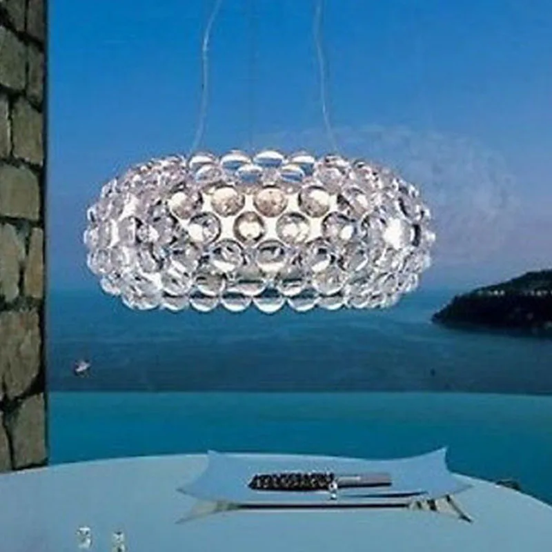 Nowa sypialnia foscarini Caboche Ball lampa wahadłowa Dia35/50/65 CM Ac90-260v oprawy oświetleniowe do salonu sypialnia hotel